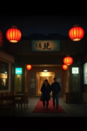 《昏黄信号灯》封面，雾中闪烁的铁路信号灯