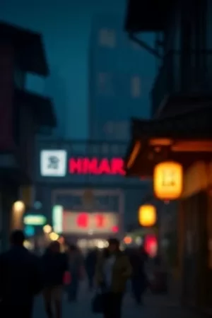 《雾港来信》封面，雨夜码头与远处灯塔光晕